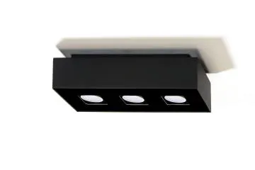Plafon MONO 3 czarny