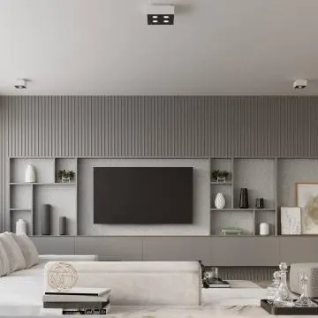Plafon MONO 4 biały/czarny