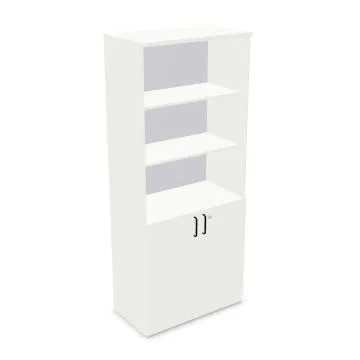 Regał biurowy EASY SPACE CABINET HO 5-OH 80cm biały zamykany