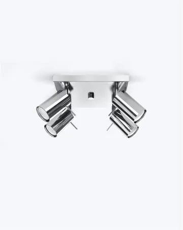 Plafon RING 4 chromowany
