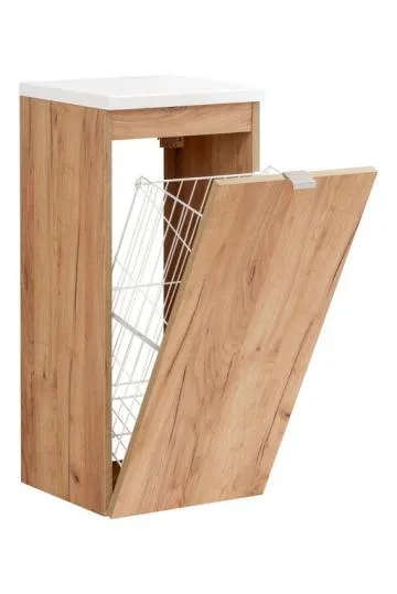 Szafka łazienkowa CAPRI 811 35 cm dąb z koszem