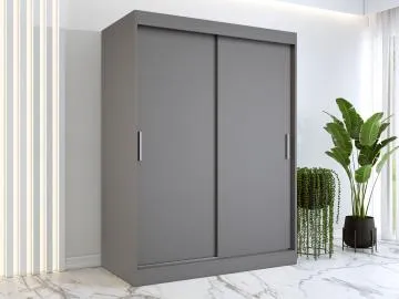 Szafa przesuwna MODUO COMFORT 150 antracyt gładka