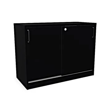 Szafka biurowa przesuwna EASY SPACE CABINET S 1.5-OH 100cm czarna zamykana