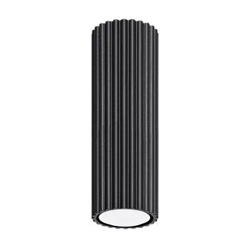 Plafon KARBON 20 czarny ryflowany