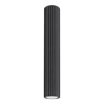 Plafon KARBON 40 czarny ryflowany