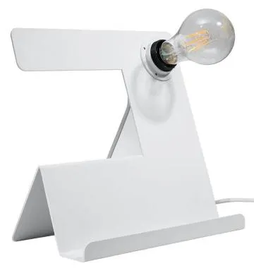 Lampa biurkowa INCLINE biała ze stojakiem