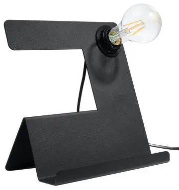 Lampa biurkowa INCLINE czarna ze stojakiem