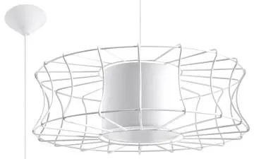 Lampa wisząca SALERNO biała