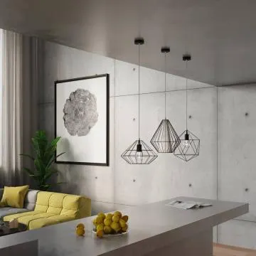 Lampa wisząca DEMI czarna