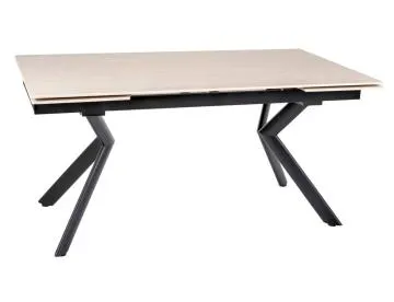 Stół rozkładany NORTON 160(240)x90 cm beżowy/ czarny