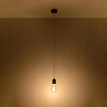Lampa wisząca EDISON czarna