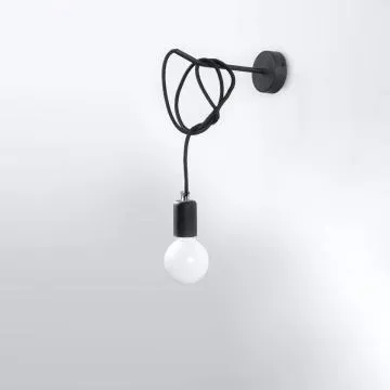 Kinkiet EDISON czarny