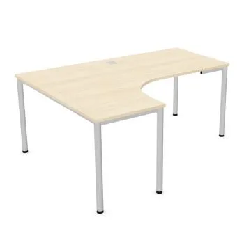 Biurko narożne EASY SPACE I-LEG LS 180x140cm akacjowe