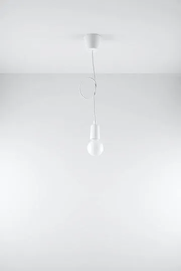 Lampa wisząca DIEGO 1 biała