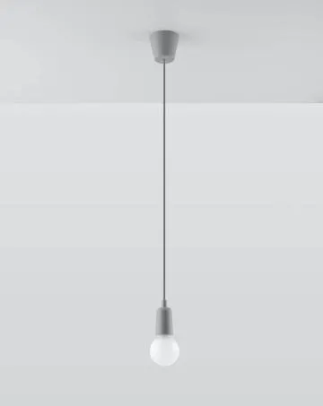 Lampa wisząca DIEGO 1 szara