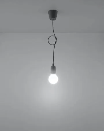 Lampa wisząca DIEGO 1 szara
