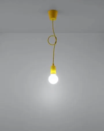 Lampa wisząca DIEGO 1 żółta