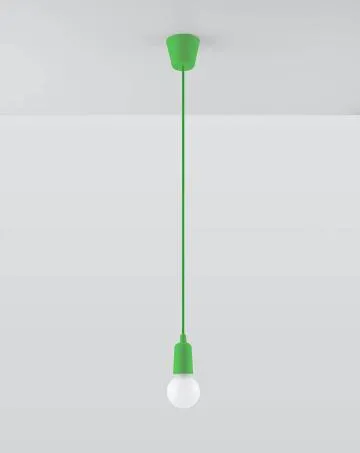 Lampa wisząca DIEGO 1 zielona