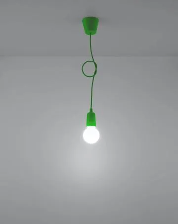Lampa wisząca DIEGO 1 zielona