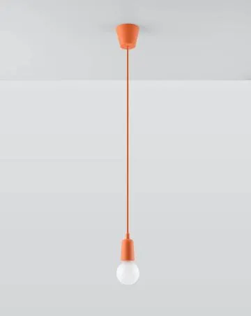 Lampa wisząca DIEGO 1 pomarańczowa