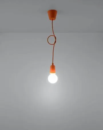 Lampa wisząca DIEGO 1 pomarańczowa