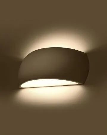Kinkiet ceramiczny PONTIUS biały