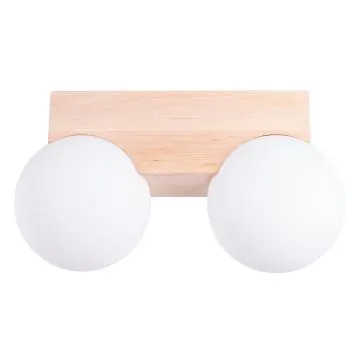 Plafon BULBO 2 naturalne drewno