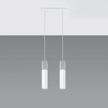 Lampa wisząca BORGIO 2 biała