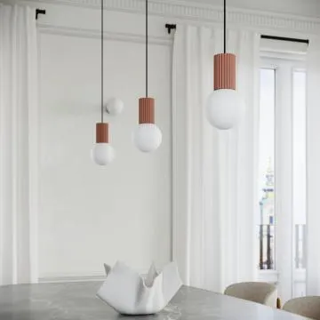 Lampa wisząca HALO 1 mocca ryflowana