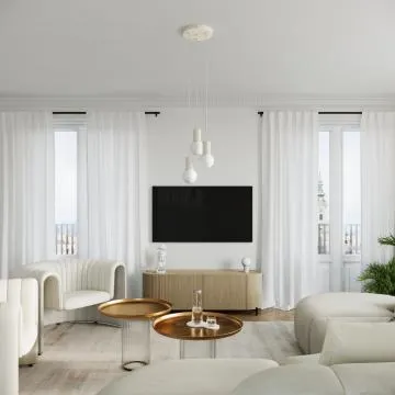 Lampa biurkowa HALO beżowa ryflowana