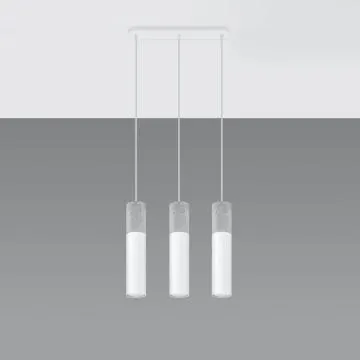 Lampa wisząca BORGIO 3L biała