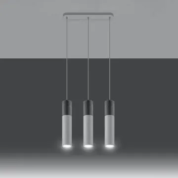 Lampa wisząca BORGIO 3L biała