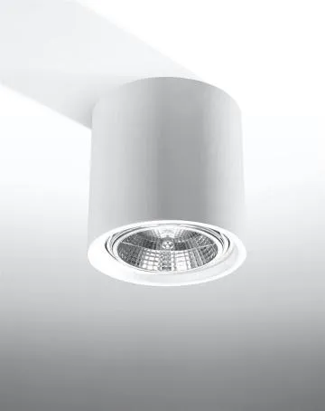 Plafon KALU ceramiczny biały
