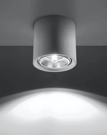 Plafon KALU ceramiczny biały