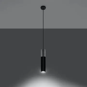 Lampa wisząca BORGIO 1 czarna