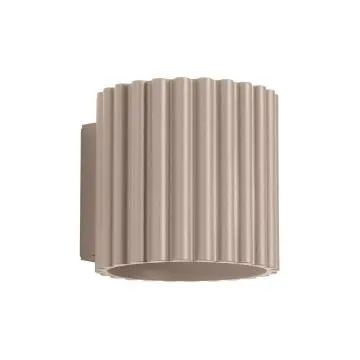 Kinkiet AURA taupe G9 ryflowany
