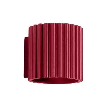 Kinkiet AURA burgund G9 ryflowany