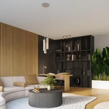 Plafon KARBON 10 taupe ryflowany