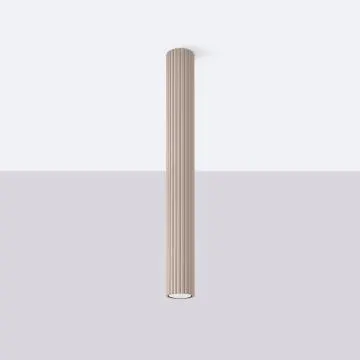 Plafon KARBON 60 taupe ryflowany