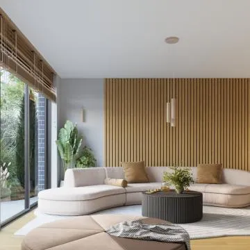 Plafon KARBON 40 taupe ryflowany