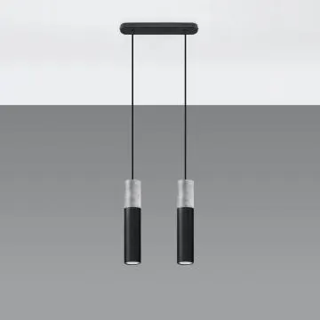 Lampa wisząca BORGIO 2 czarna