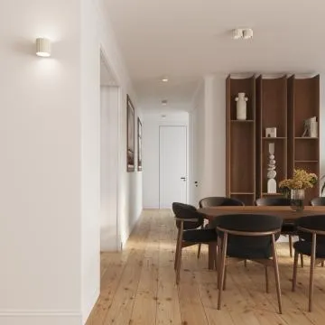 Plafon AURA 1 beżowy GX53 ryflowany