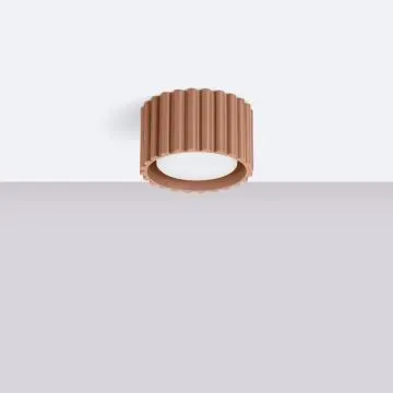 Plafon AURA 1 mocca GX53 ryflowany