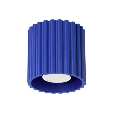 Plafon AURA 1 ultramaryna GU10 ryflowany