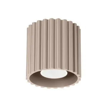 Plafon AURA 1 taupe GU10 ryflowany