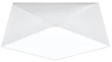 Plafon HEXA 35 biały geometryczny