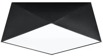 Plafon HEXA 35 czarny geometryczny