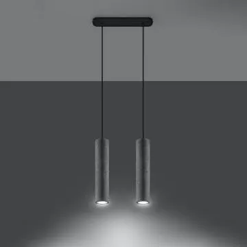 Lampa wisząca LUVO 2 betonowa