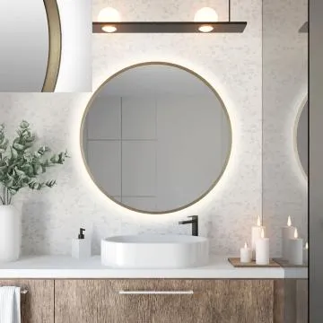 Lustro łazienkowe ZIRCON METALIC 100 z oświetleniem LED