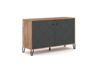 Komoda BILBAO 123 dąb craft tobacco/grafit mat